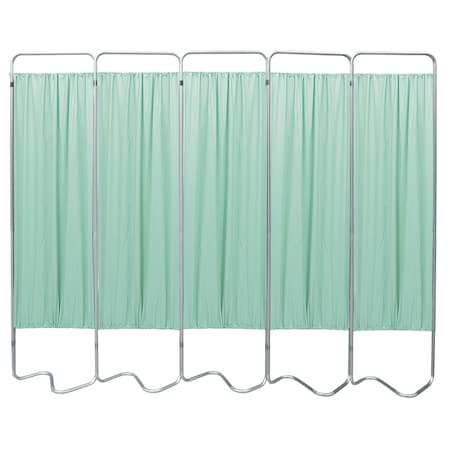 Omnimed 5 Section Beamatic Privacy Screen with Vinyl Panels, Green 153055-15